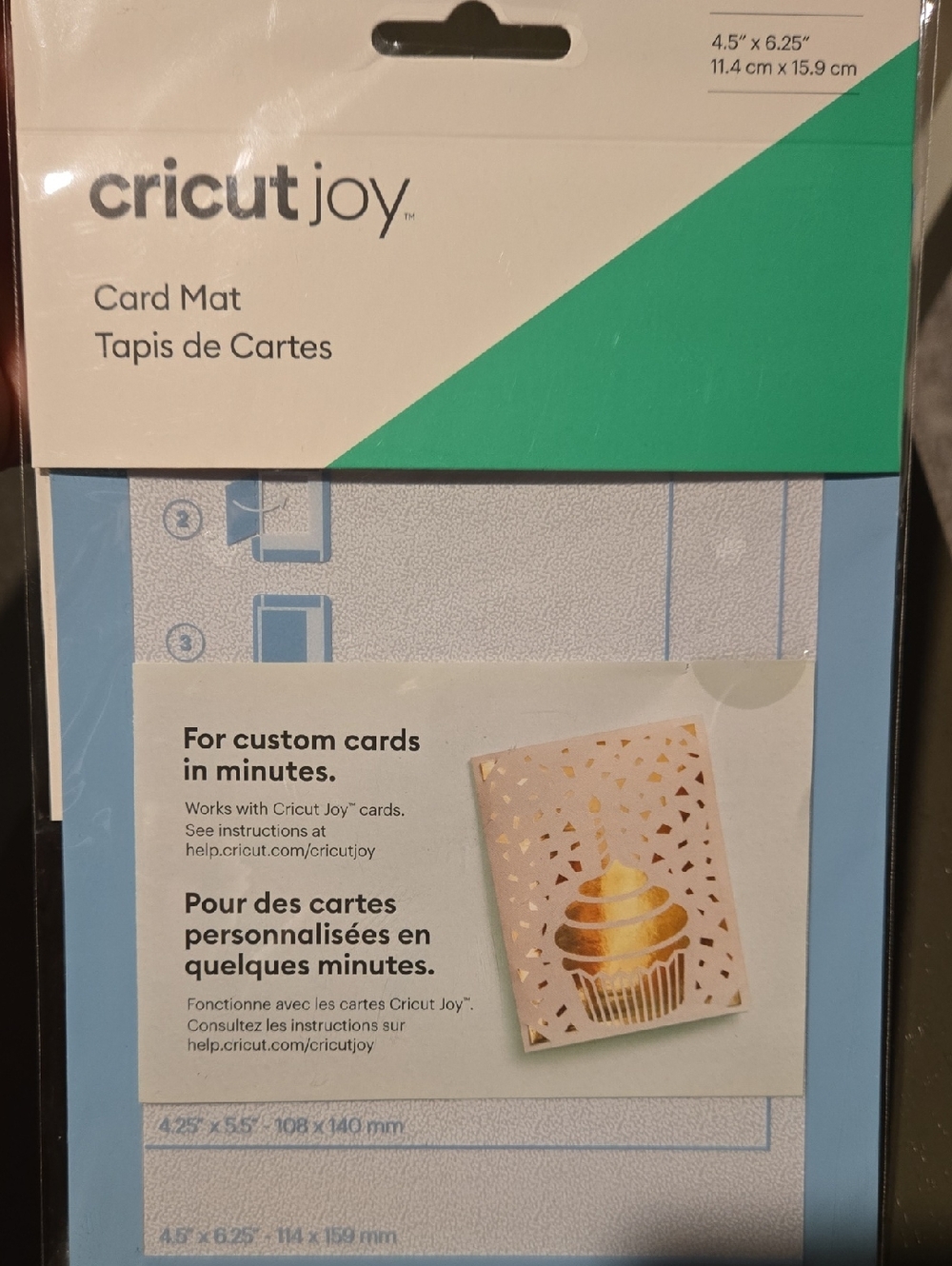 Cricut Joy Card Mat in Teal and Light Blue